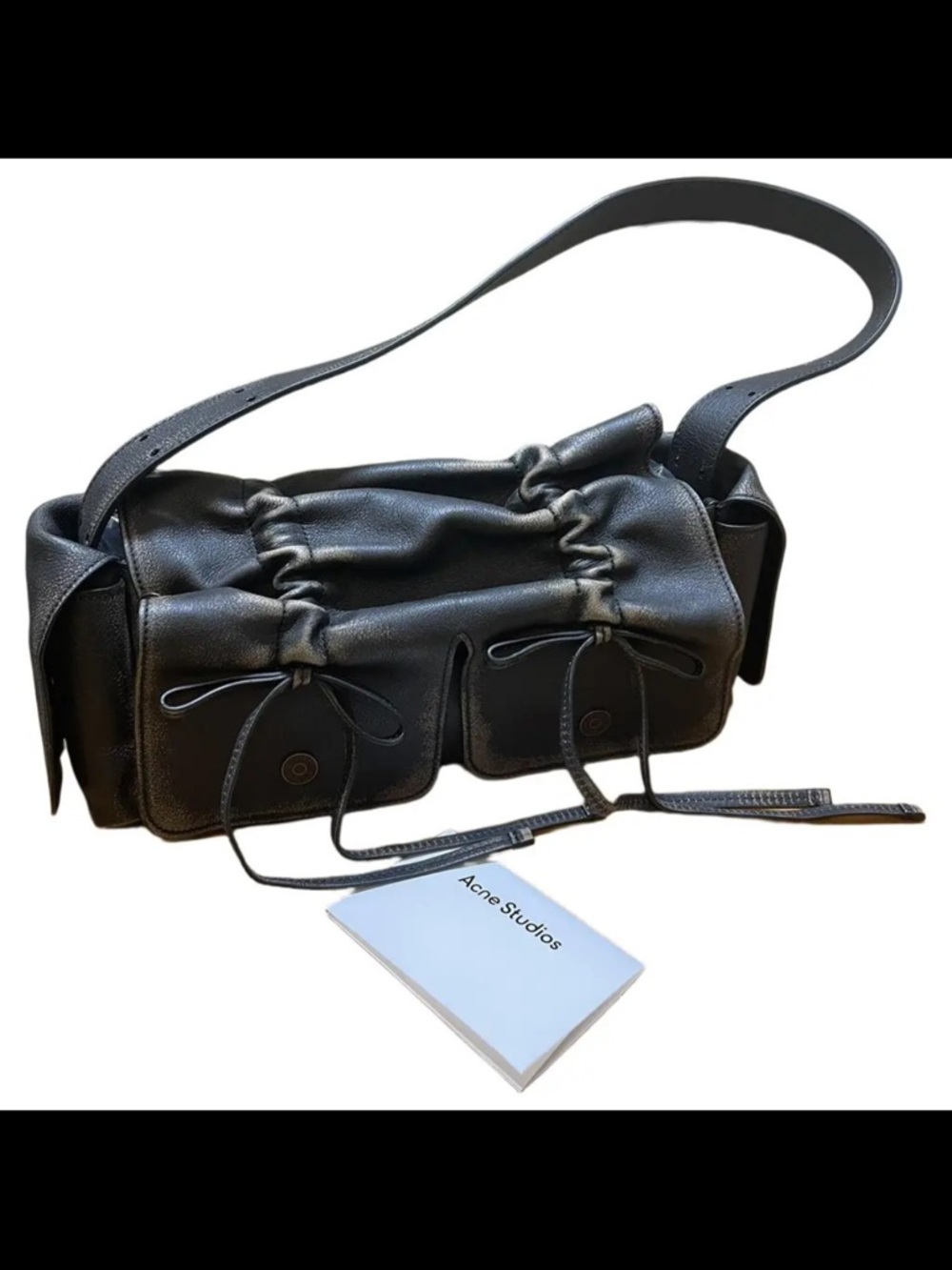 Acne Studios Multipocket Shoulder Bag in Dark Brown